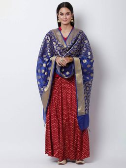 Rangriti - Blue Printed Printed Dupatta