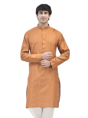 Buy SG LEMAN Rust Kurta for Men (S) Online