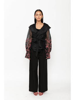 Contemponari - Aelora Top with Belt - Black