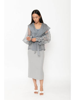 Contemponari - Aelora Top with Belt - Grey