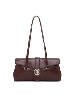 U.S. POLO ASSN. - Ash Burgundy shoulder Handbag with Multi Pockets