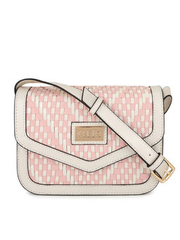 KLEIO - Twin Colored Weaved Crossbody Sling Handbag