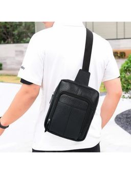 Cimoni - Black Latest Stylish Genuine Leather Crossbody Bag