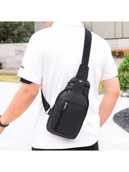 Cimoni - Black Latest Stylish Genuine Leather Crossbody Bag