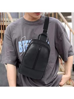 Cimoni - Black Latest Stylish Genuine Leather Crossbody Bag