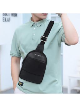 Cimoni - Black Latest Stylish Genuine Leather Crossbody Bag