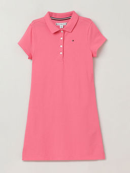 Tommy Hilfiger - Pink Solid Regular Dress