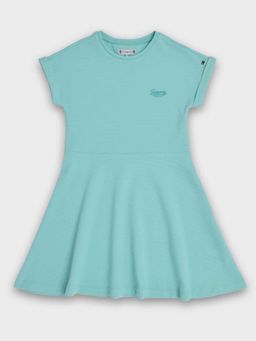 Tommy Hilfiger - Green Solid Slim Dress