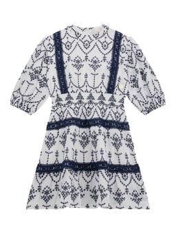 Guess - White Embroidered Regular Dress