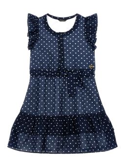 Guess - Blue Polka Dots A-Line Dress