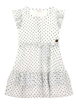 Guess - White Polka Dots A-Line Dress