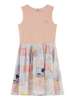 Guess - Pink Printed A-Line Dress