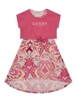 Guess - Pink Printed Regular Dress