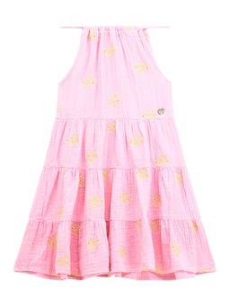 Guess - Pink Embroidered Regular Dress