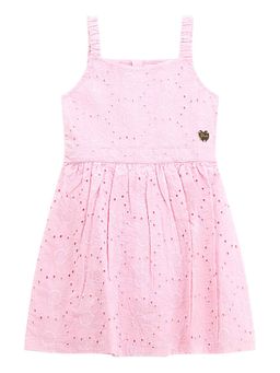 Guess - Pink Self Design Regular Dress