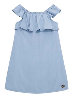 Guess - Blue Solid Regular Dress