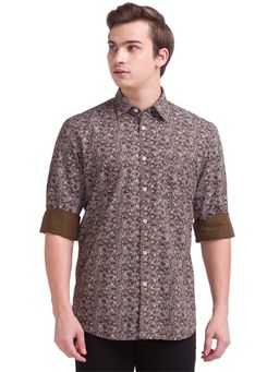 Parx - Dark Brown Casual Shirt