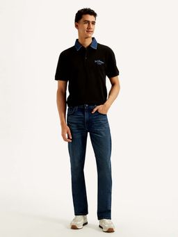 Levi's - Men's 513 Straight Fit Dark Blue Jeans
