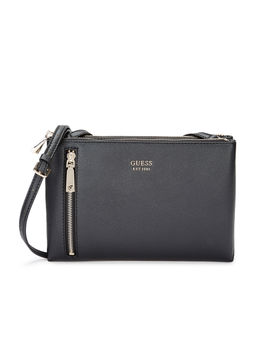 Guess - Black Solid Sling Bag