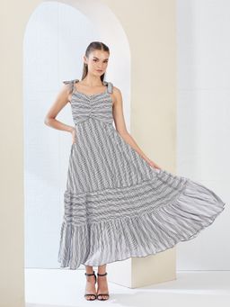 Miss Chase - Women Multi-Color Viscose Rayon Sleeveless Dress