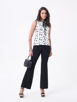 Powersutra - Women White Satin Sleeveless Top