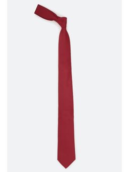 Peter England - Men Red Solid Tie