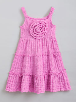 Hopscotch - Textured Strappy Casual Dress