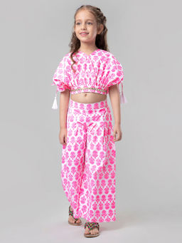 Hopscotch - Cotton All-Over Print Top and Pant