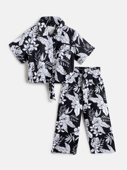 Hopscotch - 2-Piece Floral Shirt and Pant