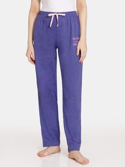 Zivame - Rosaline Reclaimed Nature Knit Cotton Pajama - Liberty - Purple