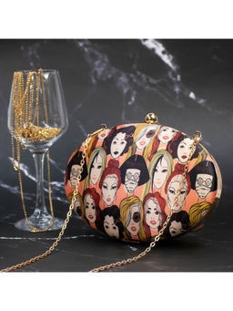 sugarcrush - Faces Printed Clutch