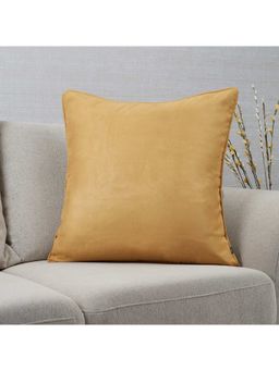 HomeTown - Nora Shades Suede Reversible Solid Cushion Cover 60 x 60 Cm in Mustard Colour
