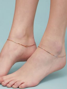 Zavya - The Elegant 925 Sterling Silver Pair of Anklets