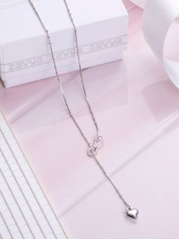 Zavya - Infinity-Heart 925 Sterling Silver Y Necklace
