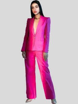 Prot Official - Hot Pink Structured Blazer with Pant