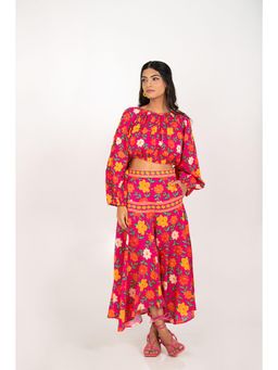 Naav - The Malta Set Multicolour Cotton Straight Digital Print Designer Coord Set