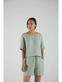 Reistor - Sunkissed Summer Muse Green Top with Short