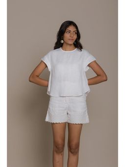 Reistor - Sandcastles and Raindrops White Top with Short