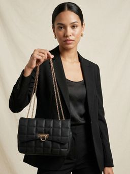Carlton London - Women Stylish Small Shoulder Handbag - Black