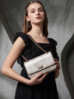 Carlton London - Women Crossbody Sling Bag - Gold