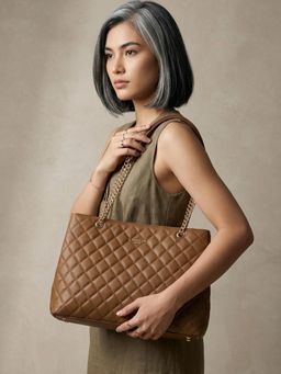Carlton London - Women's Medium Satchel Handbag for Women - Taupe