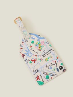 Accessorize London - Women's Multi-Color London Map Luggage Tag