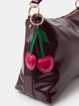 Accessorize London - Women's Red Cherry Bag Charm