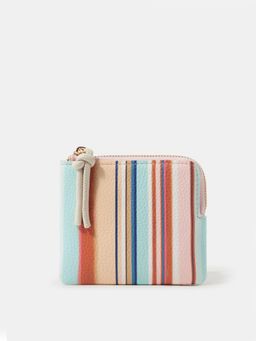Accessorize London - Women's Multi-Color Stripe Coin Purse