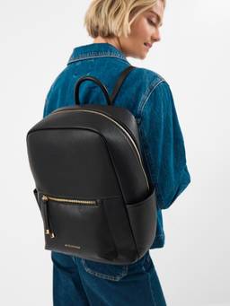 Accessorize London - Women's Black Bonnie Backpack