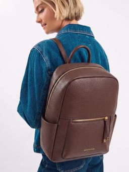 Accessorize London - Women's Brown Bonnie Backpack