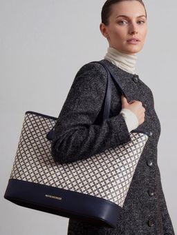 Accessorize London - Women’s Navy Blue Purenest Tote Bag