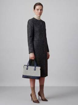 Accessorize London - Women’s Navy Blue Sunpetal Satchel Bag
