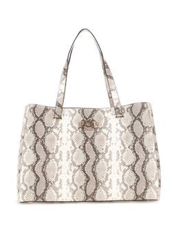 Guess - Beige Polyurethane Animal Printed Women Tote Bag