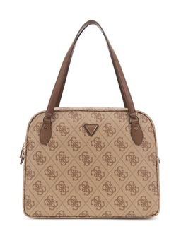Guess - Beige Polyurethane Printed Women Tote Bag